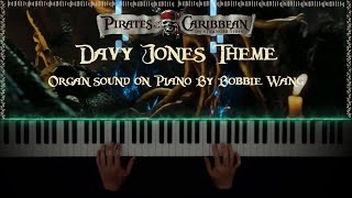 Davy Jones Theme  Organ Sound on Piano  Pirates of the Caribbean  Synthesia Piano Cover Tutorial [upl. by Kraul]