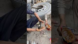 Is it right way to grease wheel bearing grease bearing restoration technology [upl. by Ibed]