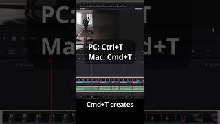 How to Crossfade Audio and Video Clips in Davinci Resolve with Shortcut Keys contentcreator [upl. by Perl]