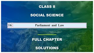 Class 8  Social Science  Parliament and Law digitalclassbykantamangwani [upl. by Strawn]