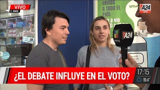 🗳 ¿El DEBATE influyó en el voto de la gente de cara al domingo de BALLOTAGE [upl. by Leiruh]