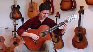 Juan Estruch 1976 quotChet Atkinsquot  famous yellow label classical guitar with amazing sound [upl. by Mikkel]