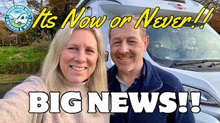 BIG TRAVEL NEWS Quitting work to Motorhome Travel in Europe [upl. by Atarman]