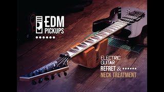 StepbyStep Tutorial Refretting an Electric Guitar and Neck Care [upl. by Enyawal]