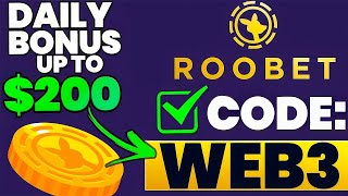 ROOBET PROMO CODE quotWEB3quot FREE 200 DAILY BONUS in CASHBACK roobet promo code 2024 [upl. by Rotsen187]