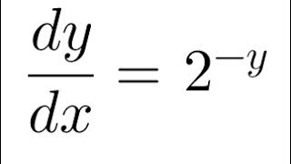 Simple Differential Equation dydx  2y [upl. by Dibbrun]