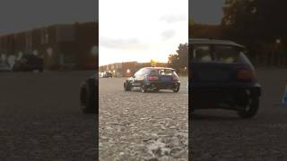 Fwd Drag Honda Does Aggressive Burn Out [upl. by Naujal]