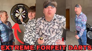 Extreme Forfeit Darts Blindfolded Darts Forfeit Mini Game [upl. by Annazus]