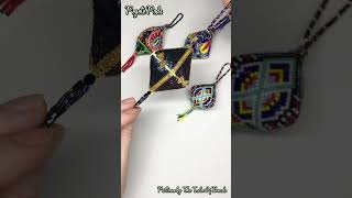 Peyote Pod Patterns 💠 Beaded Christmas Ornaments Peyote Stitch beading [upl. by Icam815]