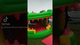 GREEN CROCODILE OBSTACALE COURSE ❤️ 💖 WWWCARRAROEBOUNCINGCASTLESCOM [upl. by Toile959]