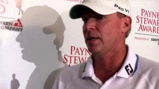 Stricker interview receives Payne Stewart Award [upl. by Aylad932]