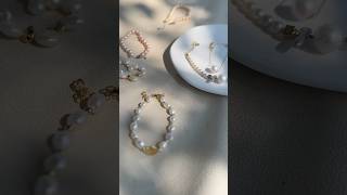 Shining in the sun pearl jewelry collection vanessalotusjewelry handmadejewelry pearljewelry [upl. by Lamp691]