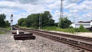 CSX C3003 hits the diamonds in Muncie [upl. by Shulock284]