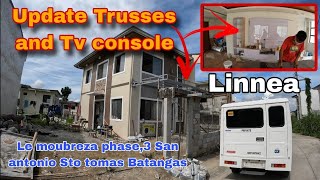 Update Linnea project Tv console and Trusses Le moubreza phase3 San antonio Sto tomas EP571 [upl. by Gruber]