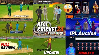 Real Cricket 24  Full Review  new Gameplay amp New Features  hd Graphics New Ui Crowd Ai [upl. by Grayson875]