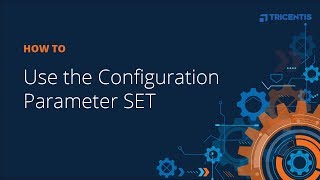 How To Use the Configuration Parameter SET [upl. by Jeff]