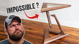 IMPOSSIBLE Floating Table Build  Will It Work [upl. by Olsen619]