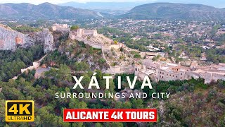 Stunning Xativa from Above A Breathtaking Drone Tour in Valencia Spain [upl. by Heringer]