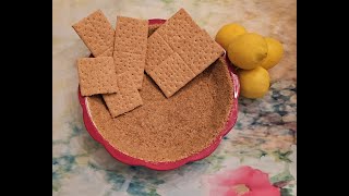 Easy Homemade Graham Cracker Crust Recipe [upl. by Eveline]