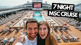 7 Night Cruise to Spain Italy amp France  MSC Grandiosa Full Ship Tour his first cruise ever [upl. by Akihdar]