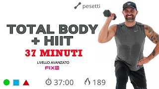 Allenamento Total Body  HIIT Esercizi Per Dimagrire e Tonificare [upl. by Netsrek]