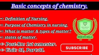 Basic concept of biochemistry in urdu PostRn 1ndBsN 1th Unit1part1 biochemistry [upl. by Adrianna489]