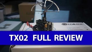 FULL REVIEW Eachine TX02 AIO FPV Camera WITH DVR Footage  Micro FPV System [upl. by Bedad637]