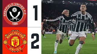 DIOGO DALOT’S BEST GOAL  MANCHESTER vs SHEFFIELD UNITED  12 GOALS HIGHLIGHTS [upl. by Kiele]