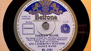 Jim Camerons Scottish Dance Band – Todlen Hame 78 rpm record 1952 [upl. by Darsie]