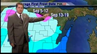 AVERAGE FROST DATES NE WISCONSIN 2012 [upl. by Asserrac]