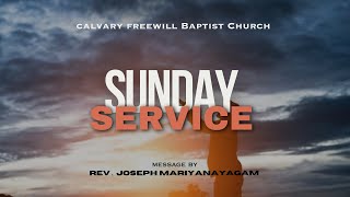 SUNDAY SERVICE  19TH MAY 2024  WORD OF GOD REV  SJOSEPH MARIYANAYAGAM [upl. by Adirehs]