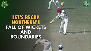 Lets Recap Northerns Fall of Wickets And Boundaries  QuaideAzam Trophy Final 202223  MA2T [upl. by Rigdon]