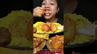 Eating Chicken Curry Rice Salad mukbang asmrsounds mukbang indianfood shortsvideo [upl. by Paddy864]