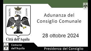 Adunanza del Consiglio Comunale [upl. by Sklar]