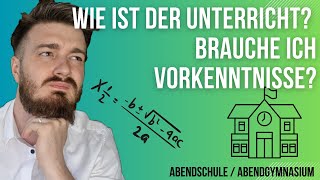 Wie ist der Unterricht auf eine Abendschule Brauche ich Vorkenntnisse 🤔 [upl. by Taveda12]