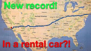 New Cannonball Record In a rental car [upl. by Jones596]