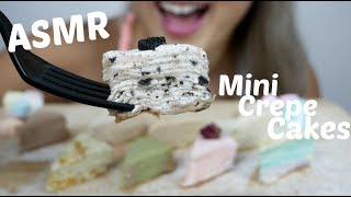 Delicious Mini Crepe Cake  ASMR Relaxing Soft Eating Sounds  NE Lets Eat [upl. by Nare]