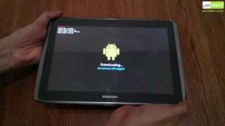 طريقة دخول وضع التحميل ODIN Mode سامسونج Galaxy Note 101 Tablet [upl. by Jeunesse]