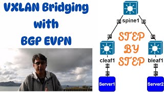 VXLAN Bridging with BGP EVPN  StepByStep Configuration [upl. by Rednirah]