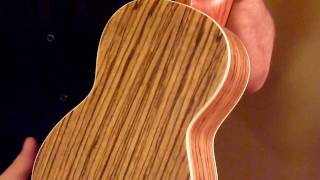 Uke Republic Ohana SK22Z solid sprucezebrawood back and sides [upl. by Chic]