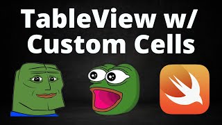 How to Make a TableView w Custom Cells Programmatically Swift UIKit [upl. by Ehtnax]