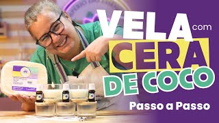 Vela com Cera de Coco  Passo a Passo  Kit Vela para Iniciante [upl. by Meedan679]