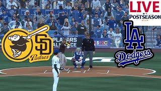 🔴LIVE 🔴 San Diego Padres VS Los Angeles Dodgers Post Season National League WestMLB THE SHOW 2024 [upl. by Blair]