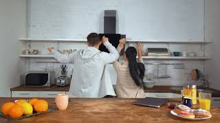 Happy couple dancing in a kitchen  Free Stock Video  1080p [upl. by Dorahs279]