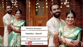 Geethika and NamithWedding Reception [upl. by Ttihw]