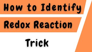 How to Easily Identify Redox Reactions StepbyStep Chemistry Guide [upl. by Lamar]