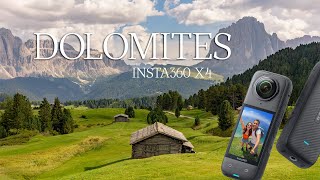 Val Gardena Dolomites 4K  INSTA360 X4 [upl. by Tandie]