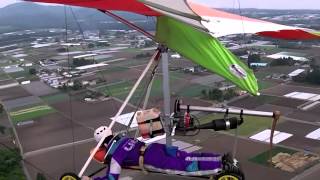 Powered Hang Gliding style of JAPAN prone type [upl. by Fitalludba47]