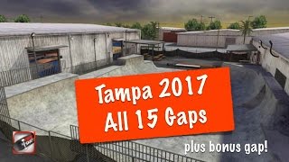 2017 Tampa  All 15 Gaps  True Skate [upl. by Eikcid418]