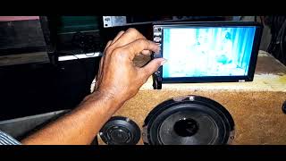 review cek sound headunit 7018B doubeldin 7inch [upl. by Christel100]